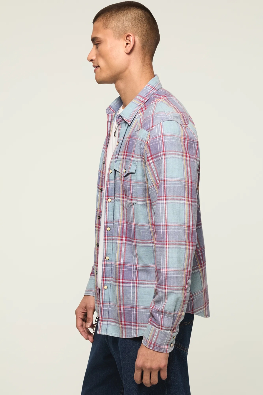 ACID WASH TWILL MESA WESTERN SHIRT, image 4