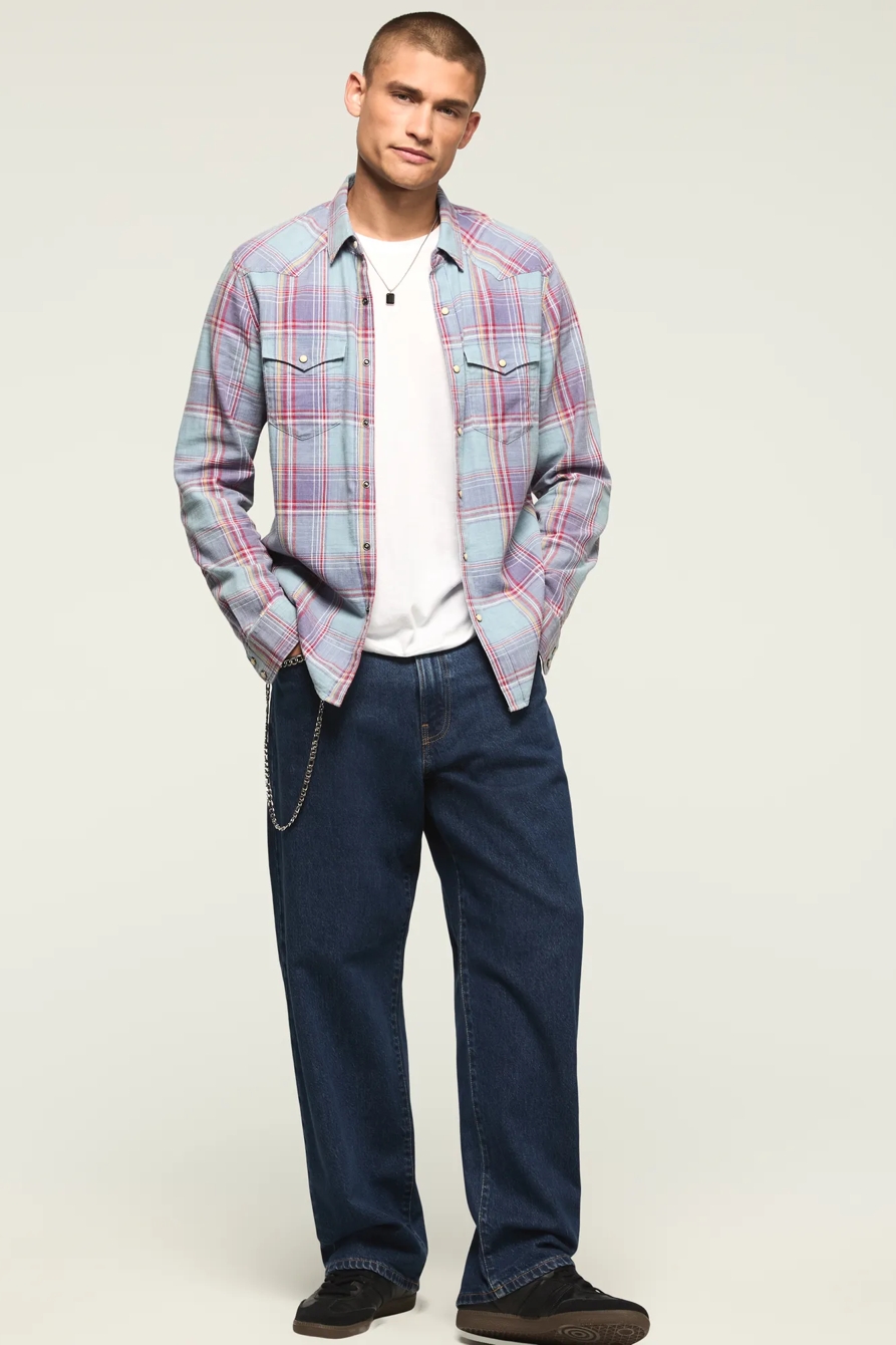 ACID WASH TWILL MESA WESTERN SHIRT, image 5