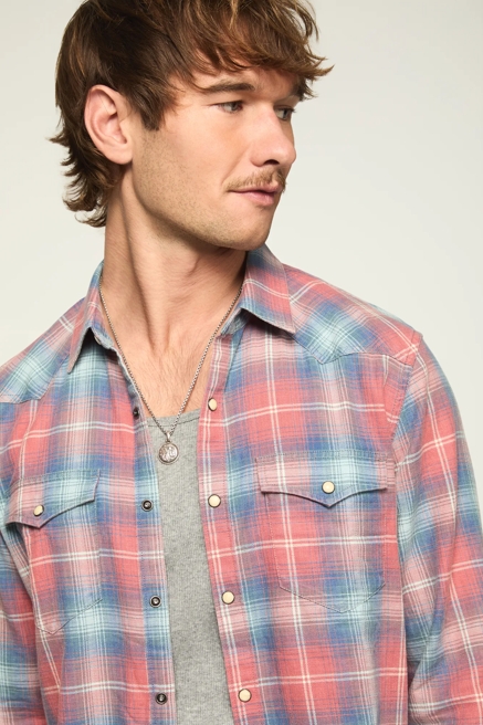 ACID WASH TWILL MESA WESTERN SHIRT, image 2