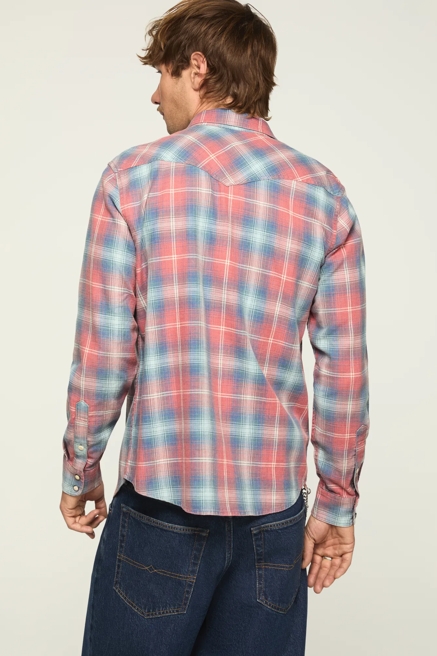ACID WASH TWILL MESA WESTERN SHIRT, image 3