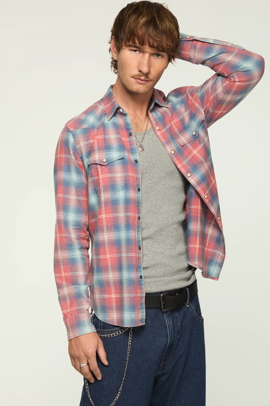 ACID WASH TWILL MESA WESTERN SHIRT, image 5