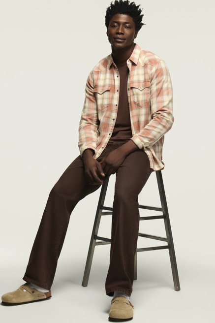 ACID WASH TWILL MESA WESTERN SHIRT, image 1