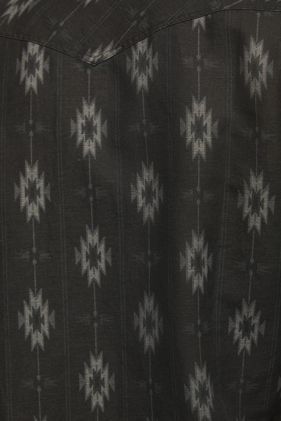 LINEN LONG SLEEVE WESTERN SHIRT, image 4