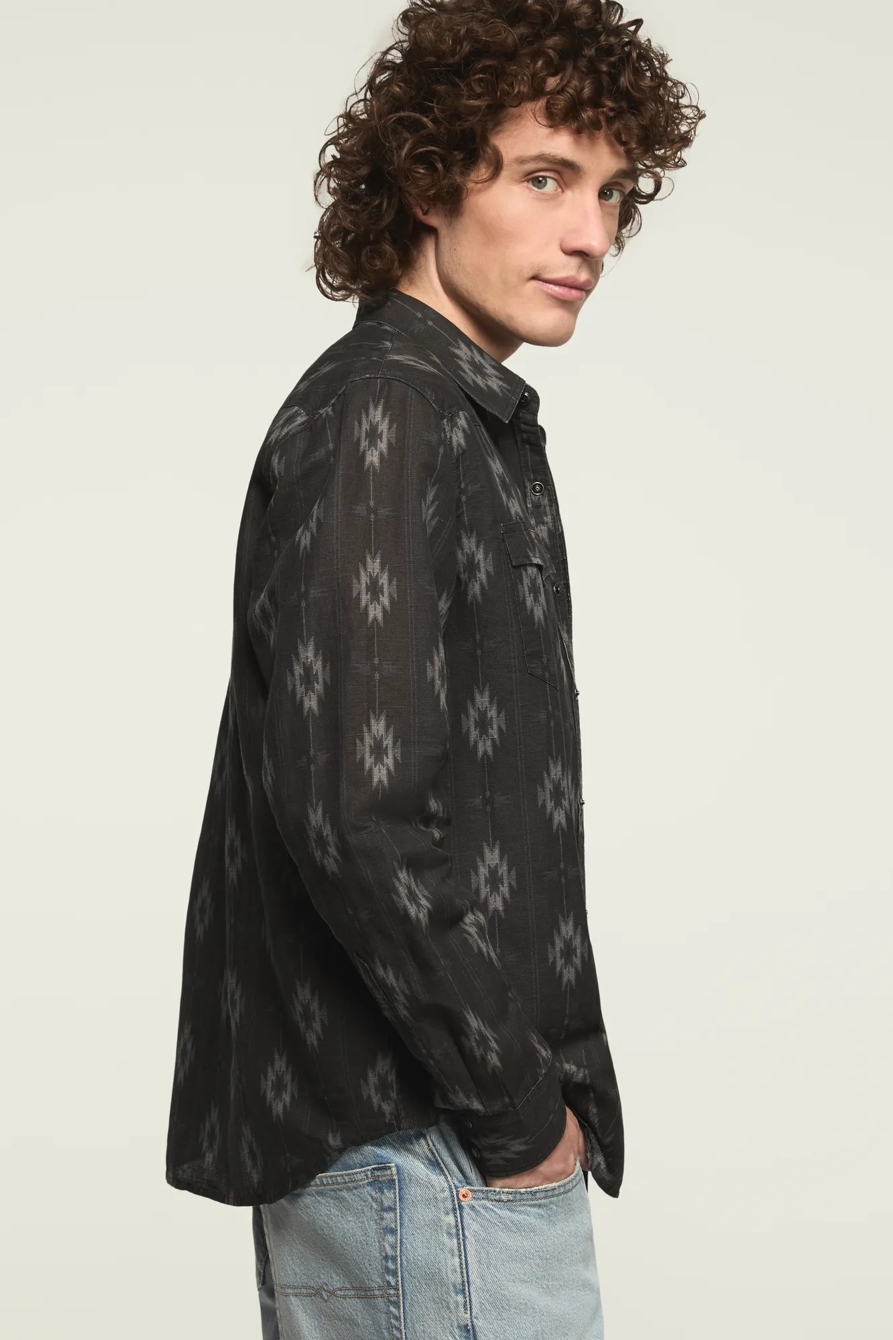 LINEN LONG SLEEVE WESTERN SHIRT, image 5