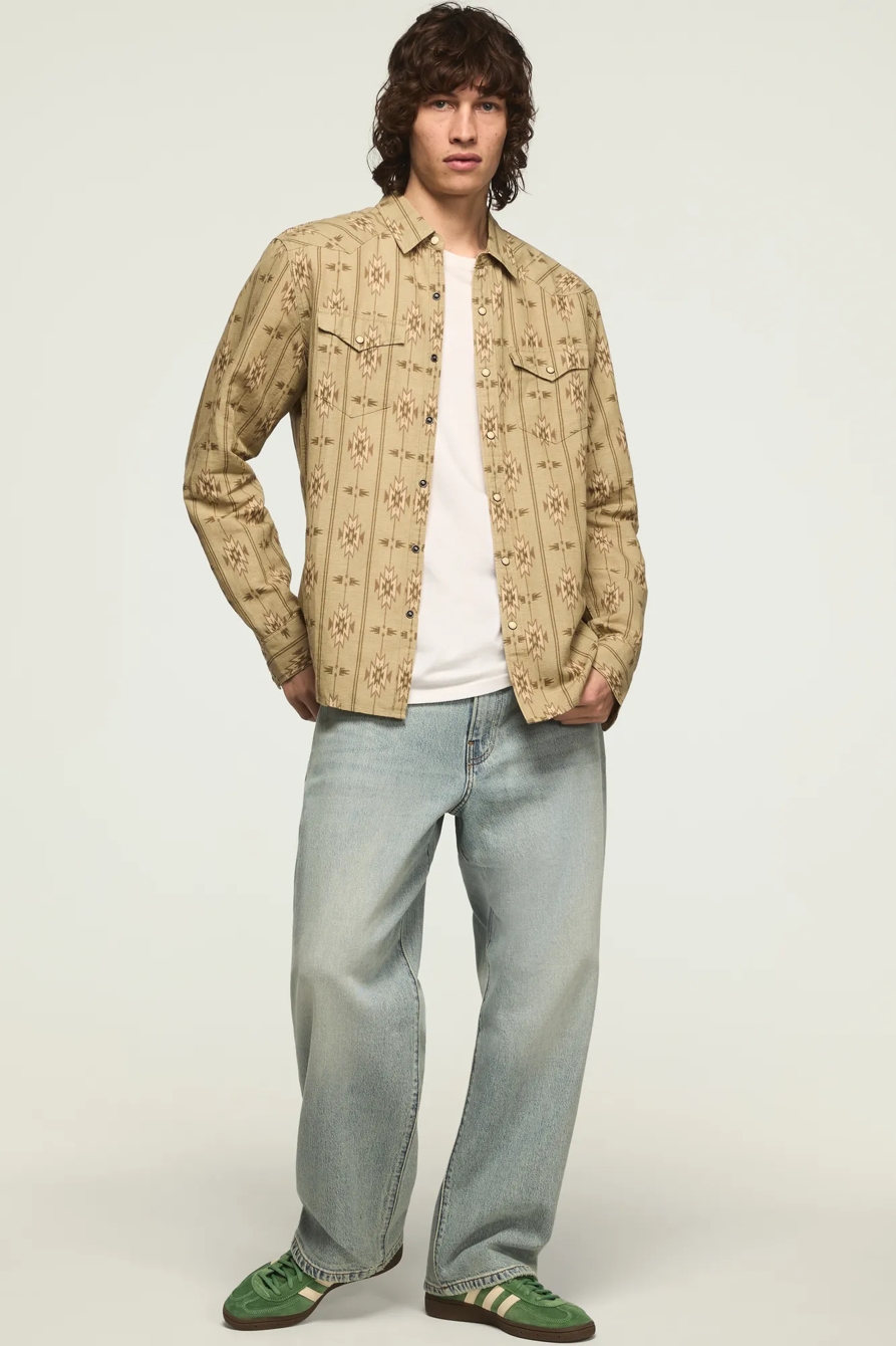 LINEN LONG SLEEVE WESTERN SHIRT, image 5