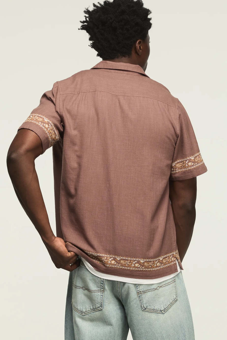 EMBROIDERED CAMP COLLAR SHIRT, image 3