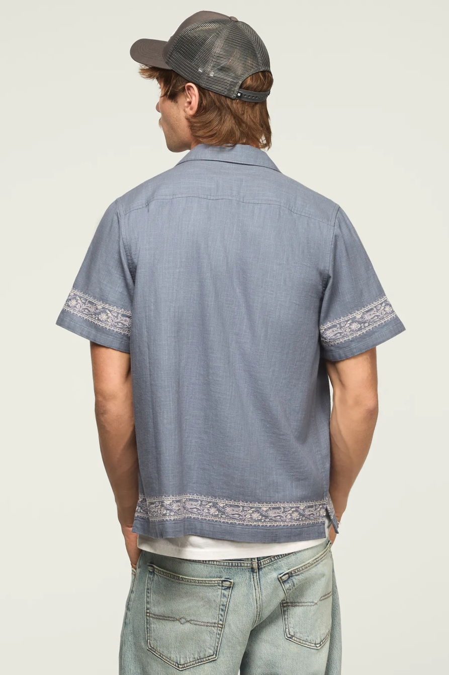 EMBROIDERED CAMP COLLAR SHIRT, image 3