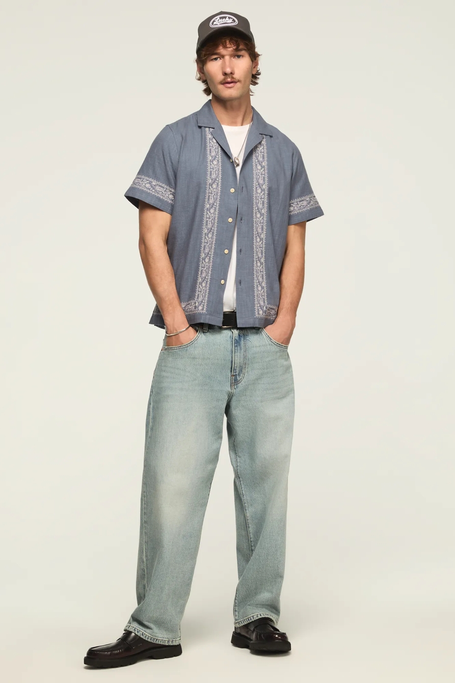 EMBROIDERED CAMP COLLAR SHIRT, image 5