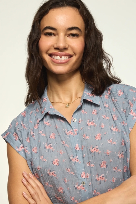 BANDED SLEEVE BUTTONUP SHIRT, image 2