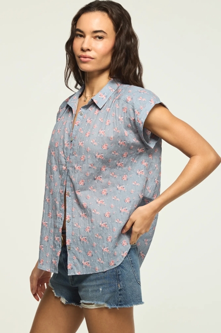 BANDED SLEEVE BUTTONUP SHIRT, image 4