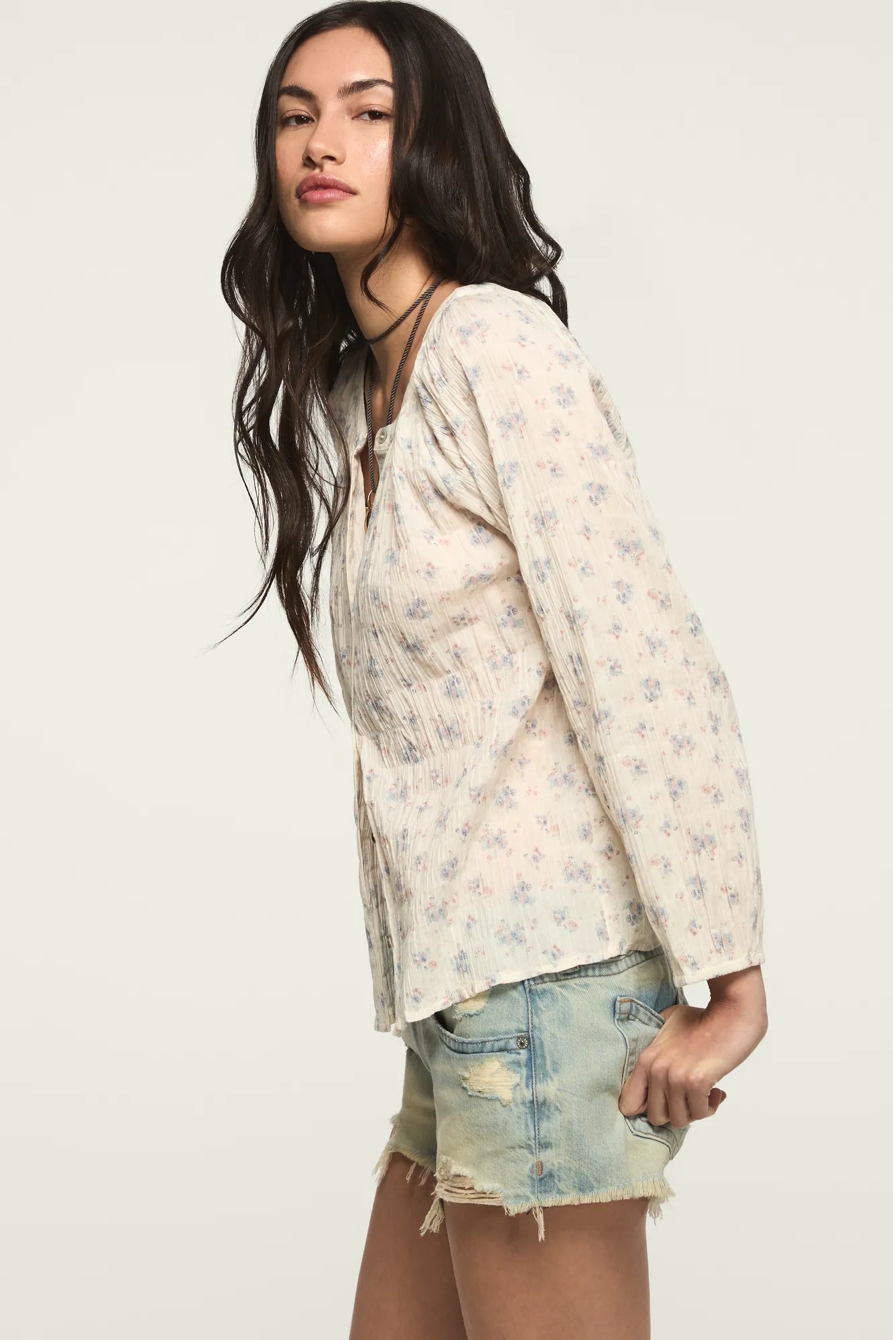 LONG SLEEVE BUTTON BLOUSE, image 4