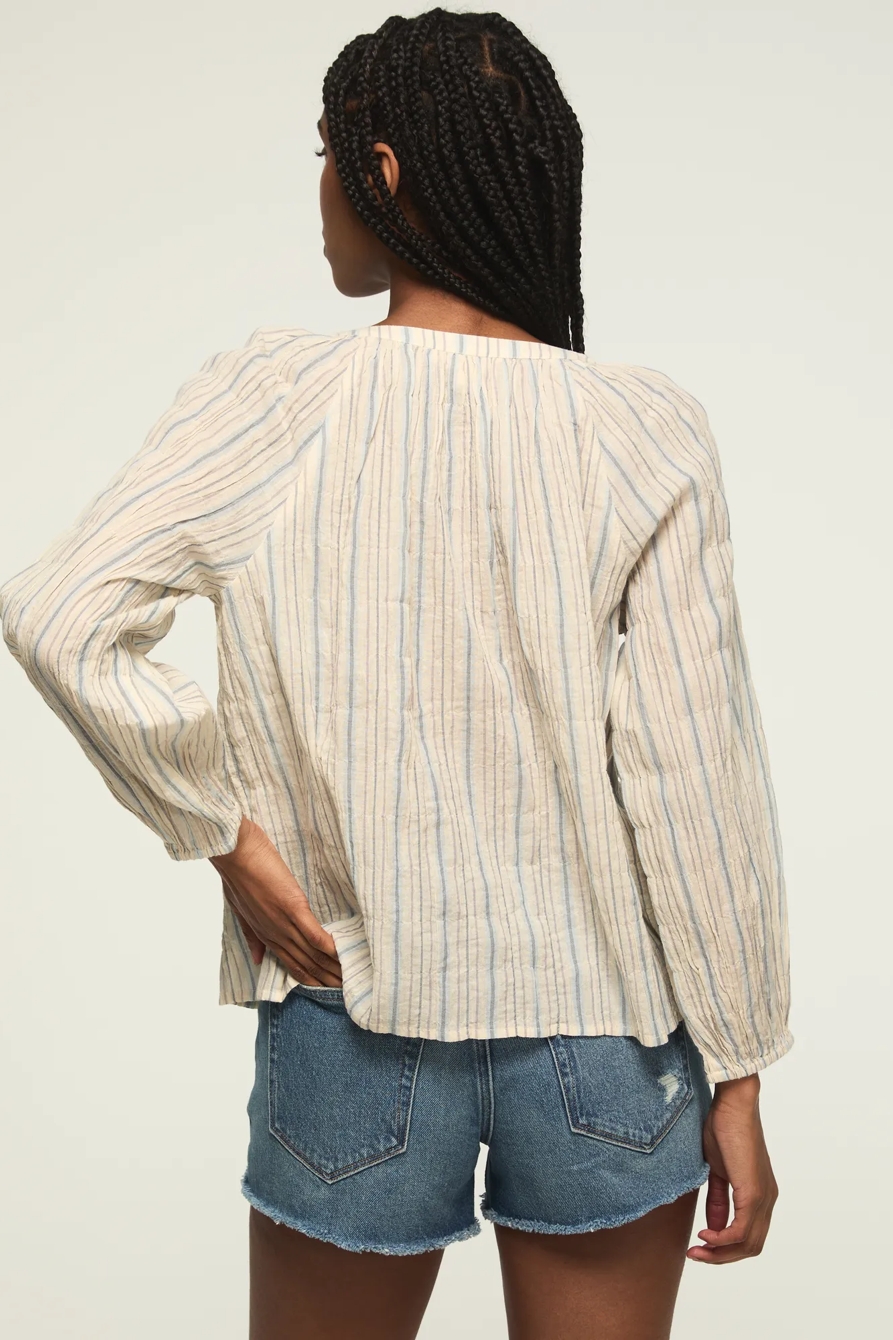 LONG SLEEVE BUTTON BLOUSE, image 3