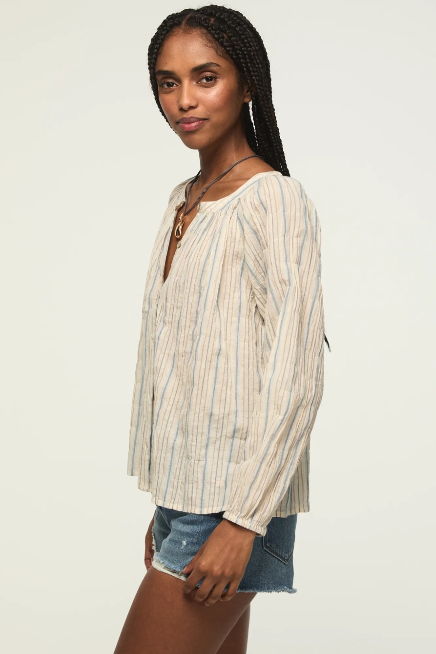 LONG SLEEVE BUTTON BLOUSE, image 4