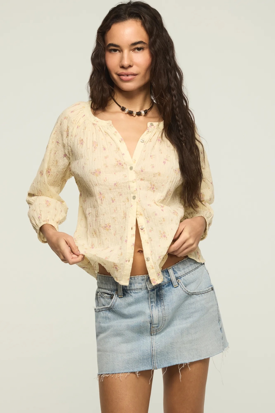 LONG SLEEVE BUTTON BLOUSE, image 5