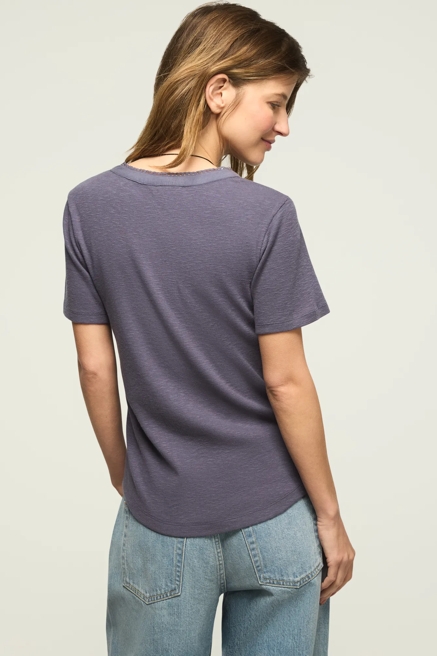 SHORT SLEEVE CUTWORK HENLEY, image 3