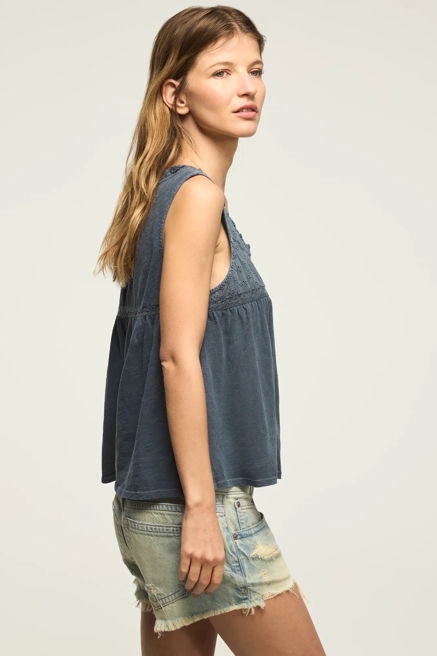 EMBROIDERED YOKE SWING TANK, image 4