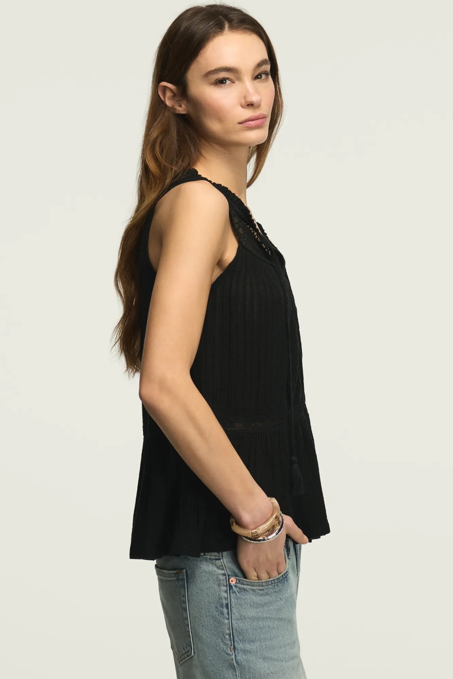 PEPLUM LACE TRIMMED TANK, image 4