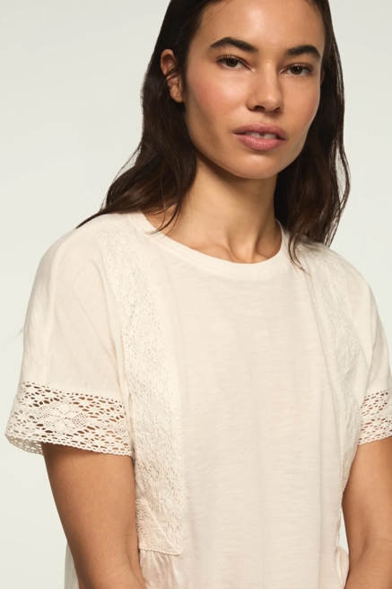 LACE TRIMMED TEE, image 2