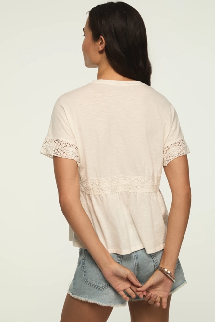 LACE TRIMMED TEE, image 3