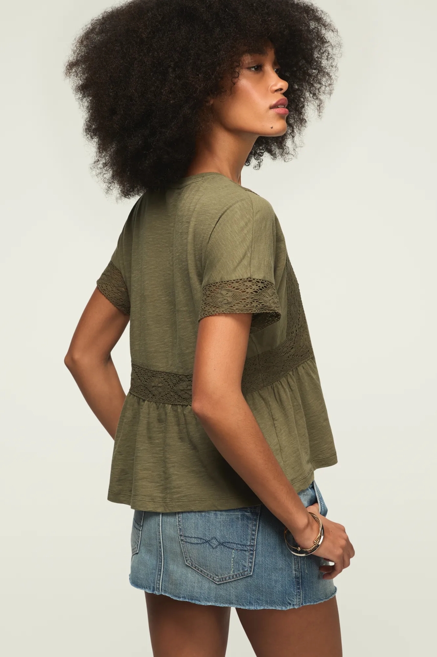 LACE TRIMMED TEE, image 3