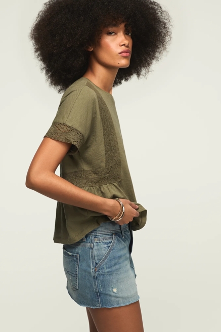 LACE TRIMMED TEE, image 4