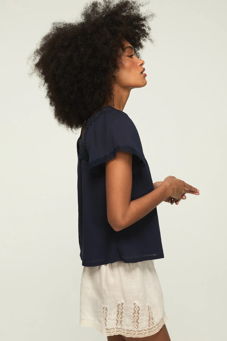 MESH LACE SQUARE NECK BLOUSE, image 4