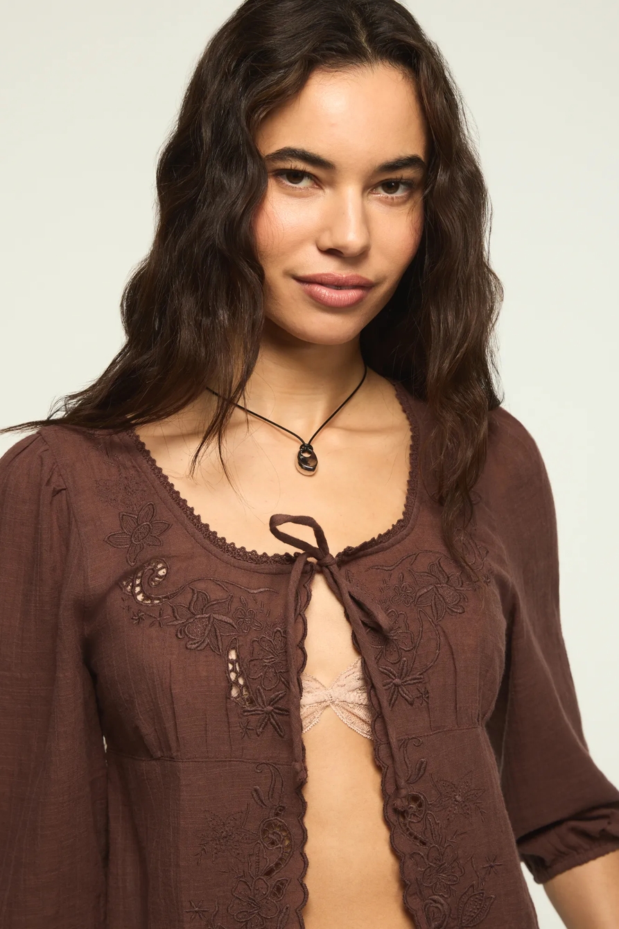 FESTIVAL CUTWORK FLYAWAY BLOUSE, image 2