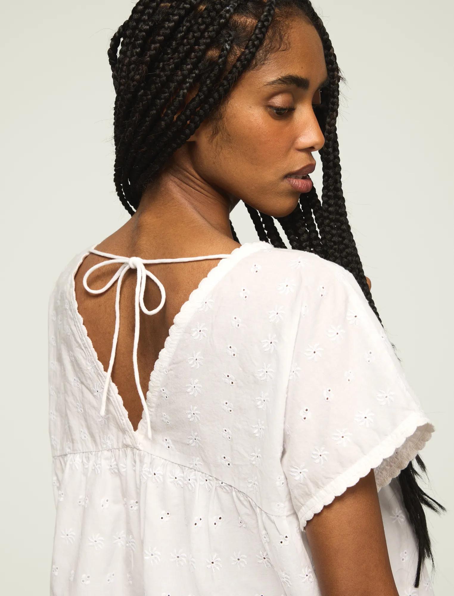 sheller シェリエ airy dot flare tops airy dot flare tops – shéller