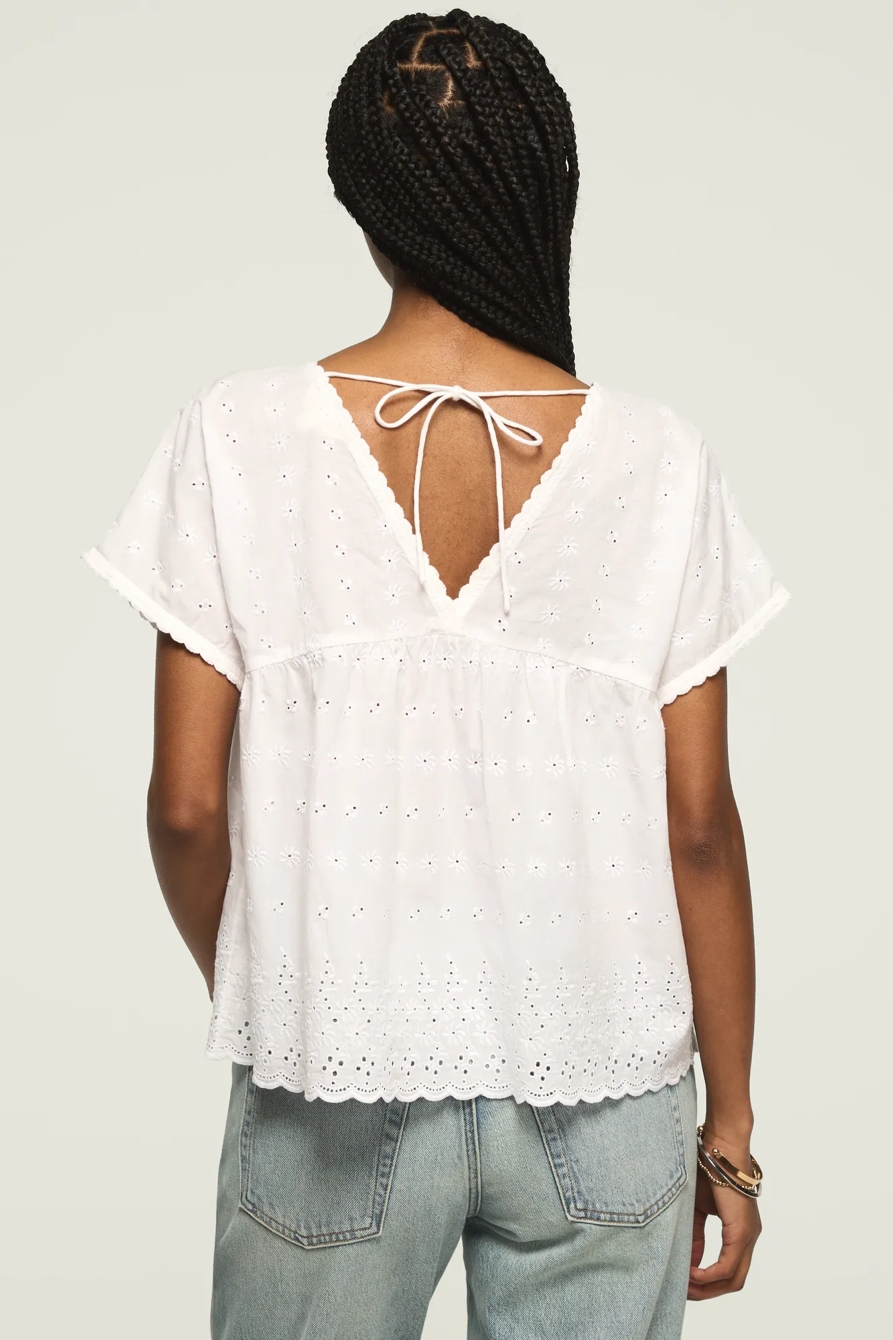 EYELET BABYDOLL TOP, image 3