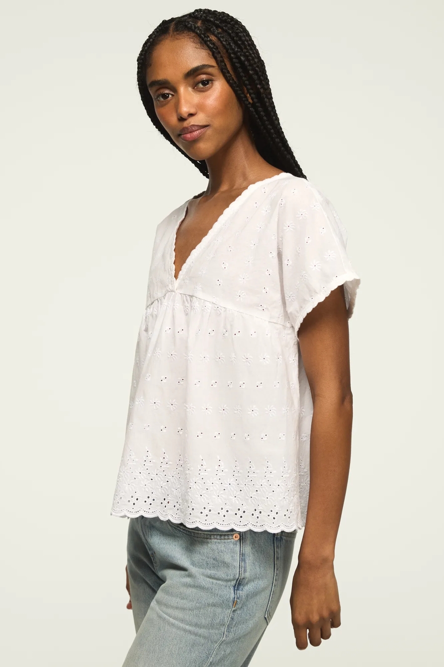 EYELET BABYDOLL TOP, image 4