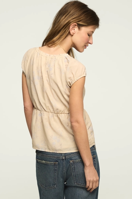 RUCHED BUTTON THROUGH TOP, image 3