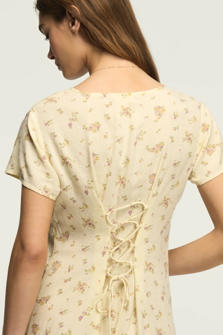 PRINTED SHORT SLEEVE SLIP MINI DRESS, image 2