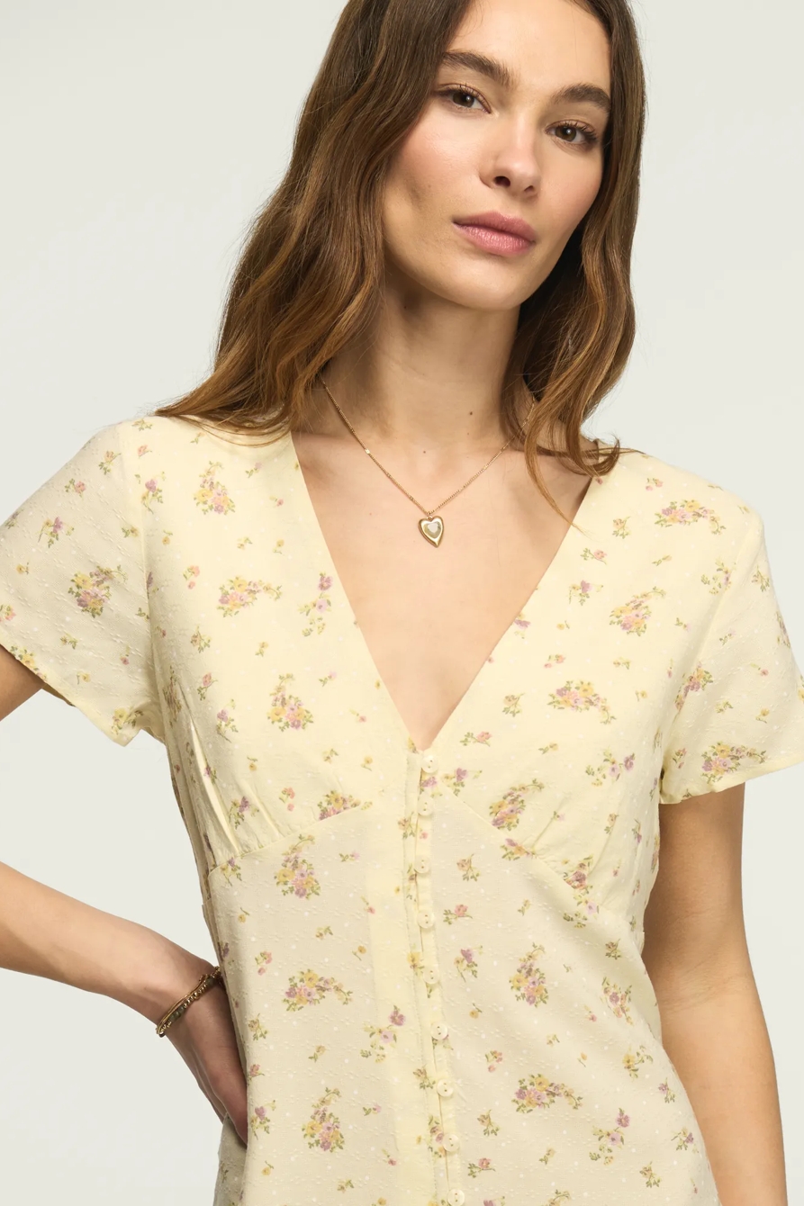 PRINTED SHORT SLEEVE SLIP MINI DRESS, image 6