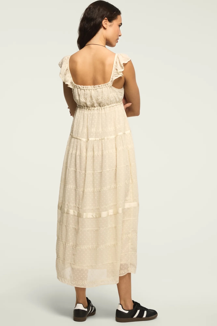 EASY TIERED BUTTON THROUGH MAXI DRESS, image 3