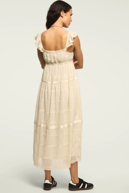 EASY TIERED BUTTON THROUGH MAXI DRESS, image 3