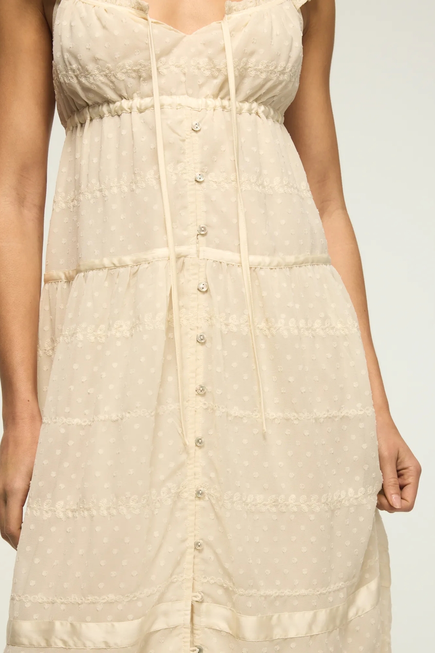 EASY TIERED BUTTON THROUGH MAXI DRESS, image 6