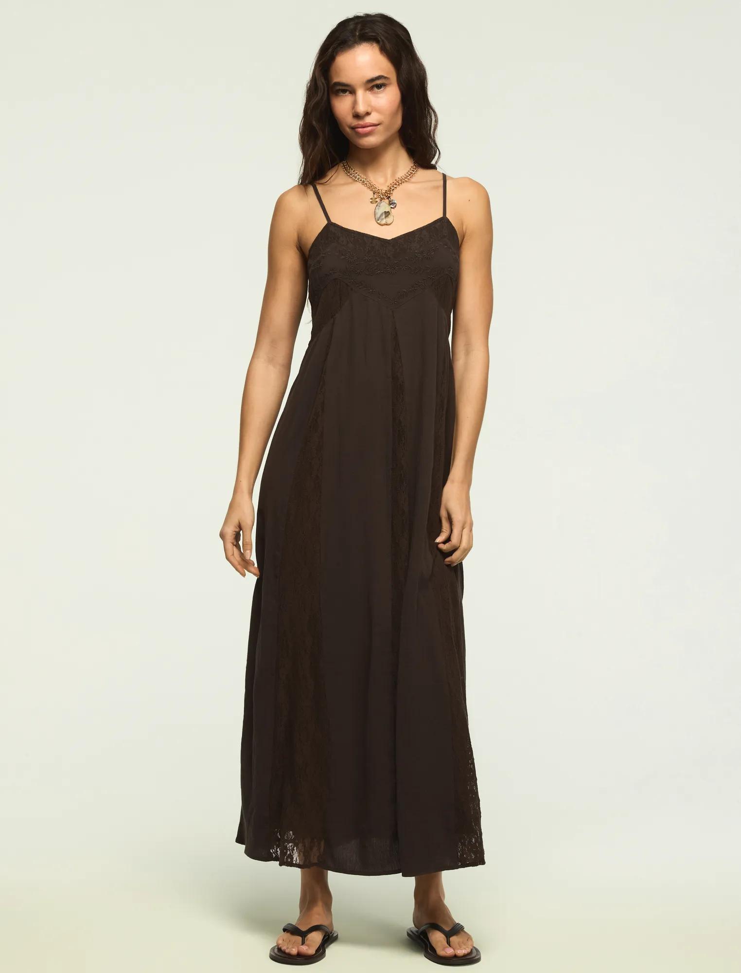 karla midi dress 21Six KARLA SHINY SILK LAYERED MIDI DRESS