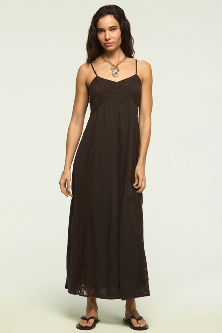 FESTIVAL EMBROIDERED LACE GODET MIDI, image 1