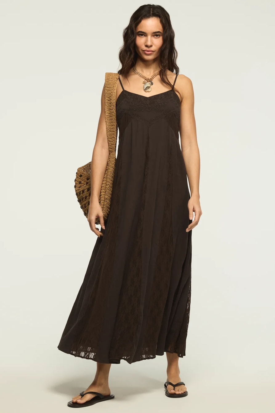 FESTIVAL EMBROIDERED LACE GODET MIDI, image 5