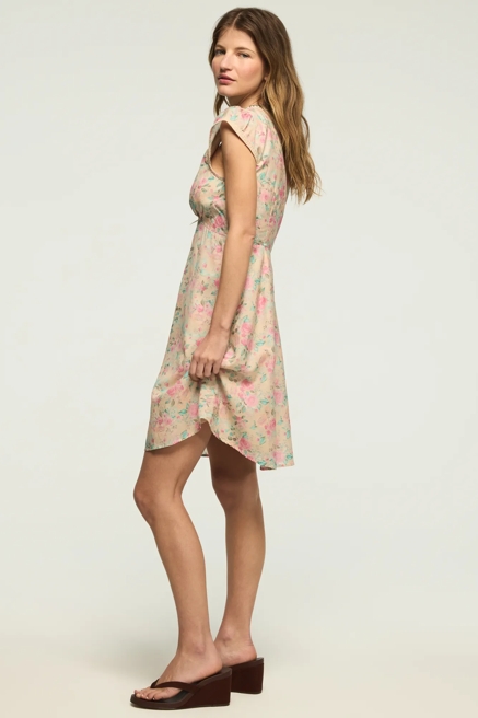 CAP SLEEVE PRINTED MINI DRESS, image 4