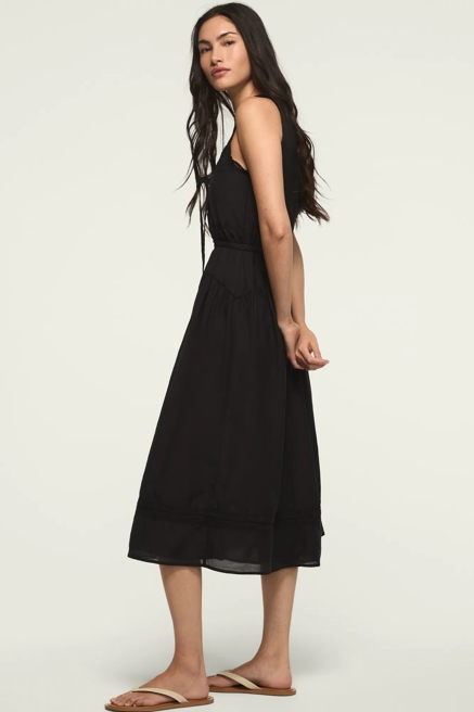 LACE INSET MIDI DRESS, image 4