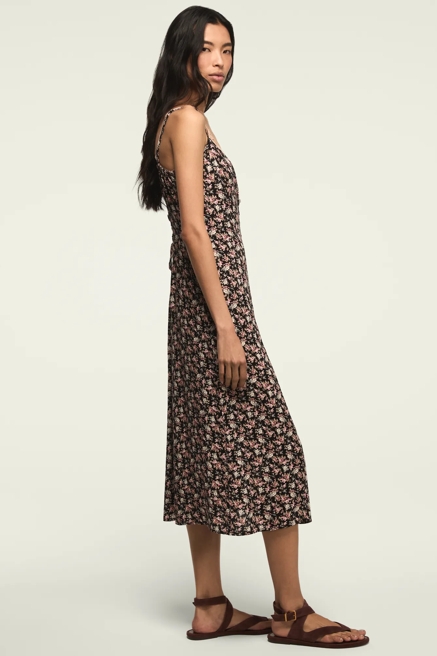 PRINTED SIMONE SLIP DRESS, image 4