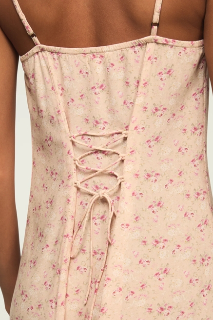 PRINTED SIMONE SLIP DRESS, image 2