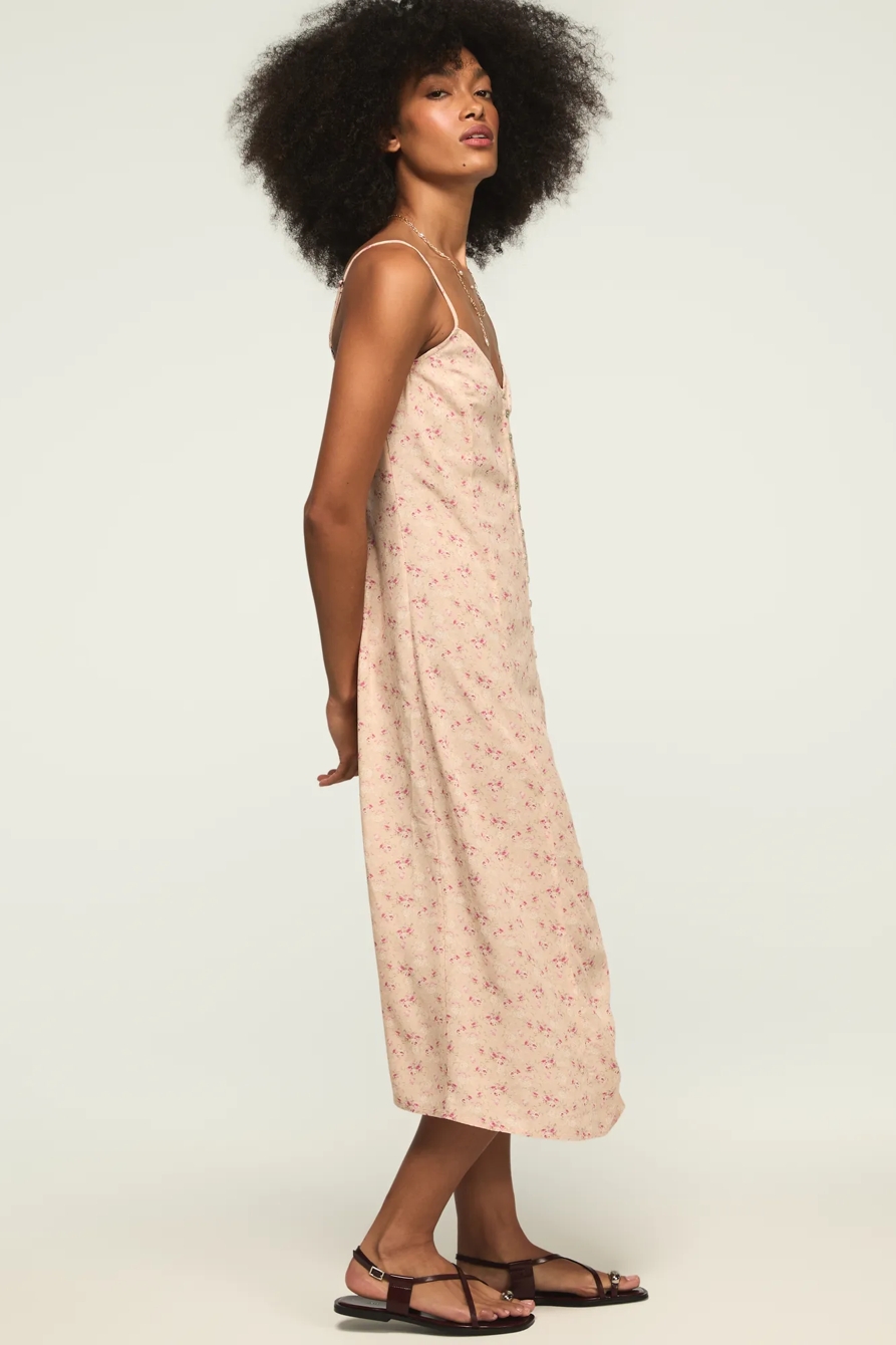 PRINTED SIMONE SLIP DRESS, image 4