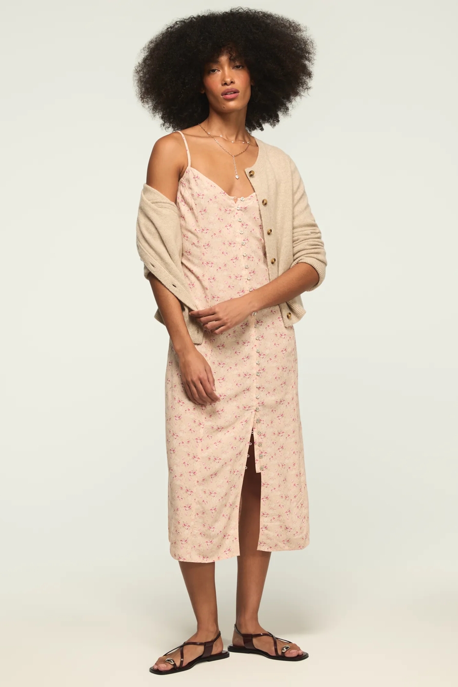 PRINTED SIMONE SLIP DRESS, image 6