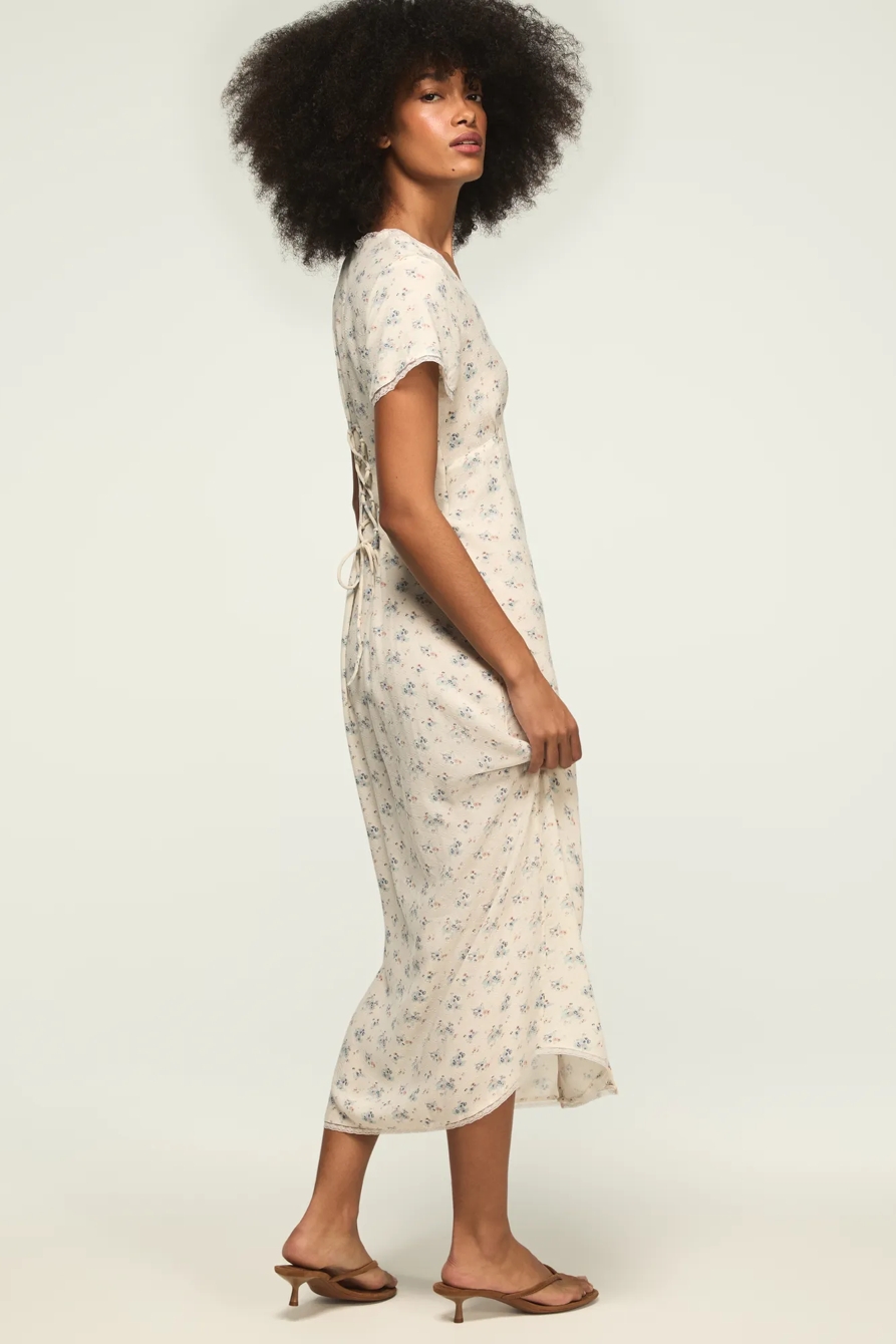 FLORAL SIMONE MIDI DRESS, image 4