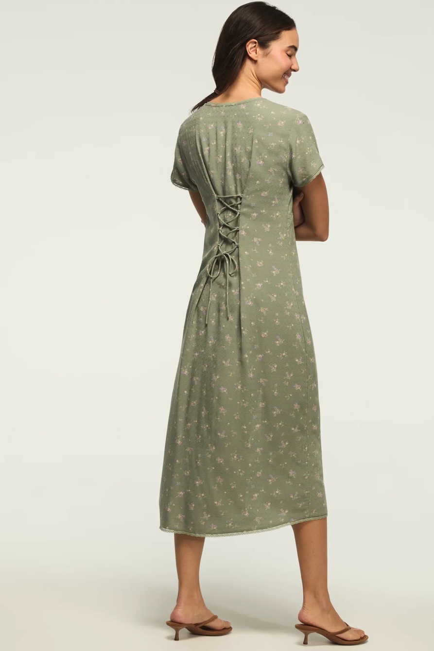 FLORAL SIMONE MIDI DRESS, image 2