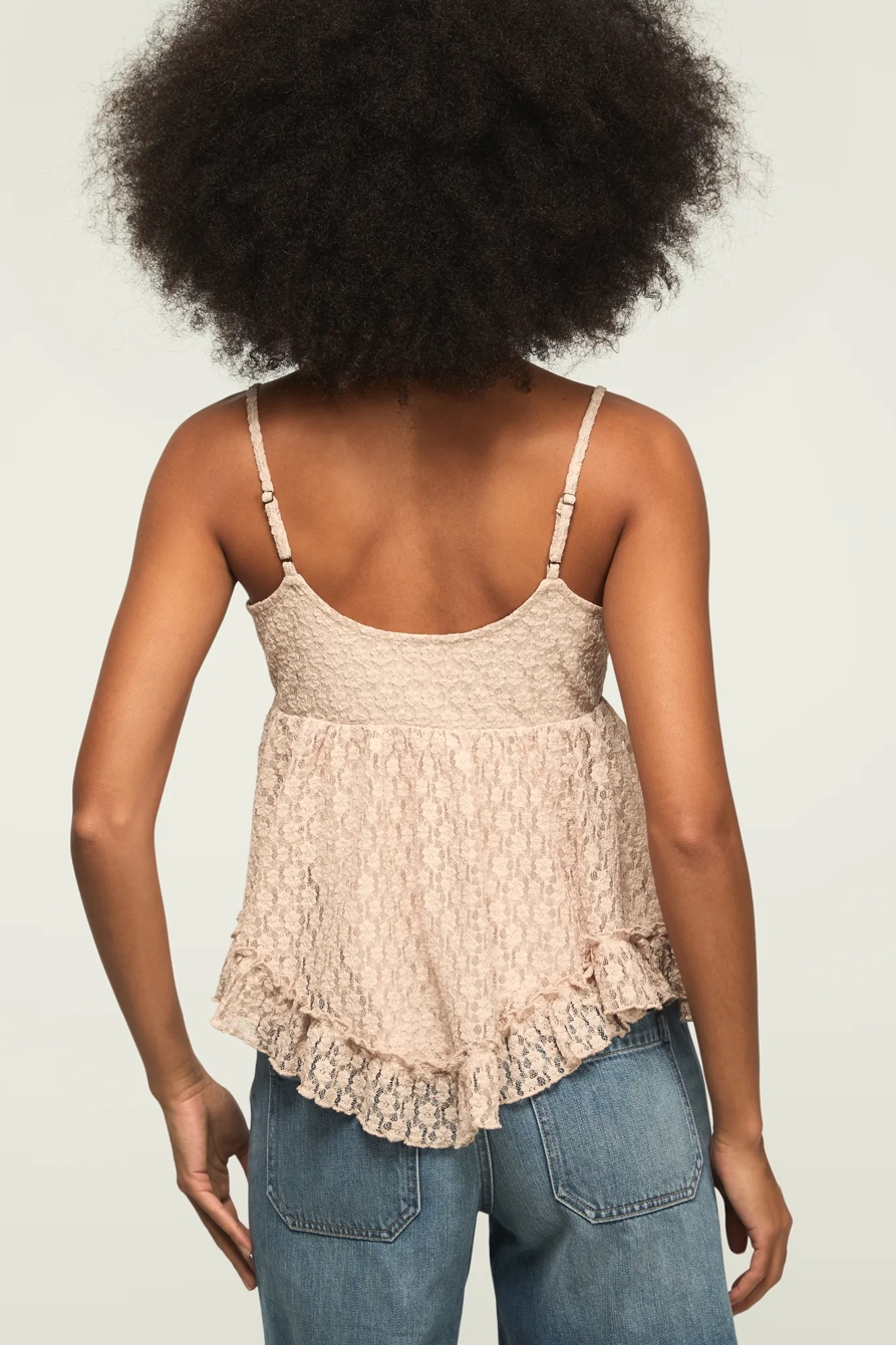 RUFFLE BABY DOLL CAMI, image 3