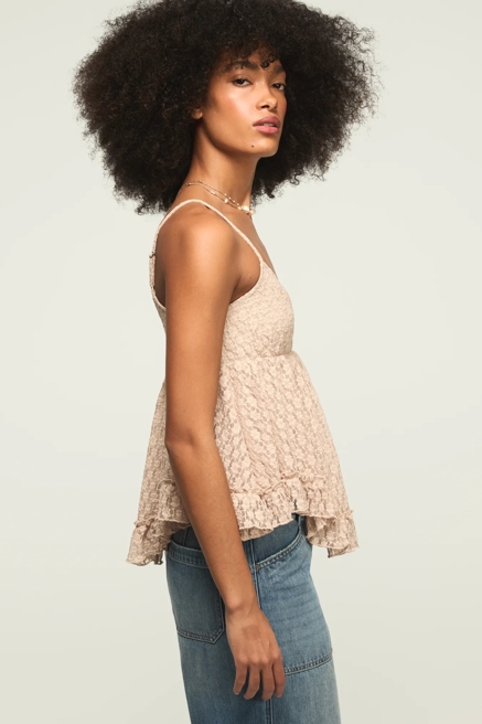 RUFFLE BABY DOLL CAMI, image 4