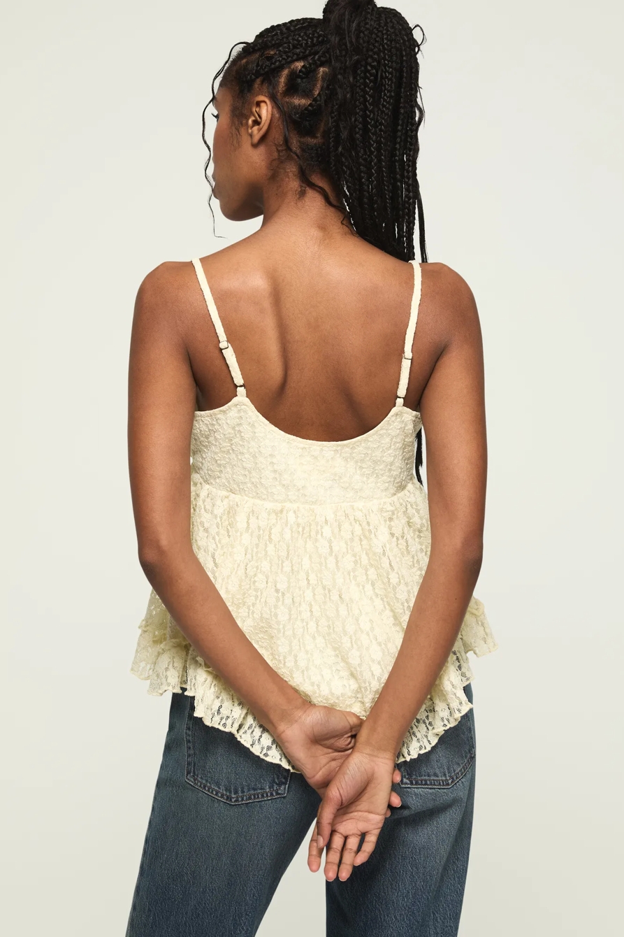 RUFFLE BABY DOLL CAMI, image 3